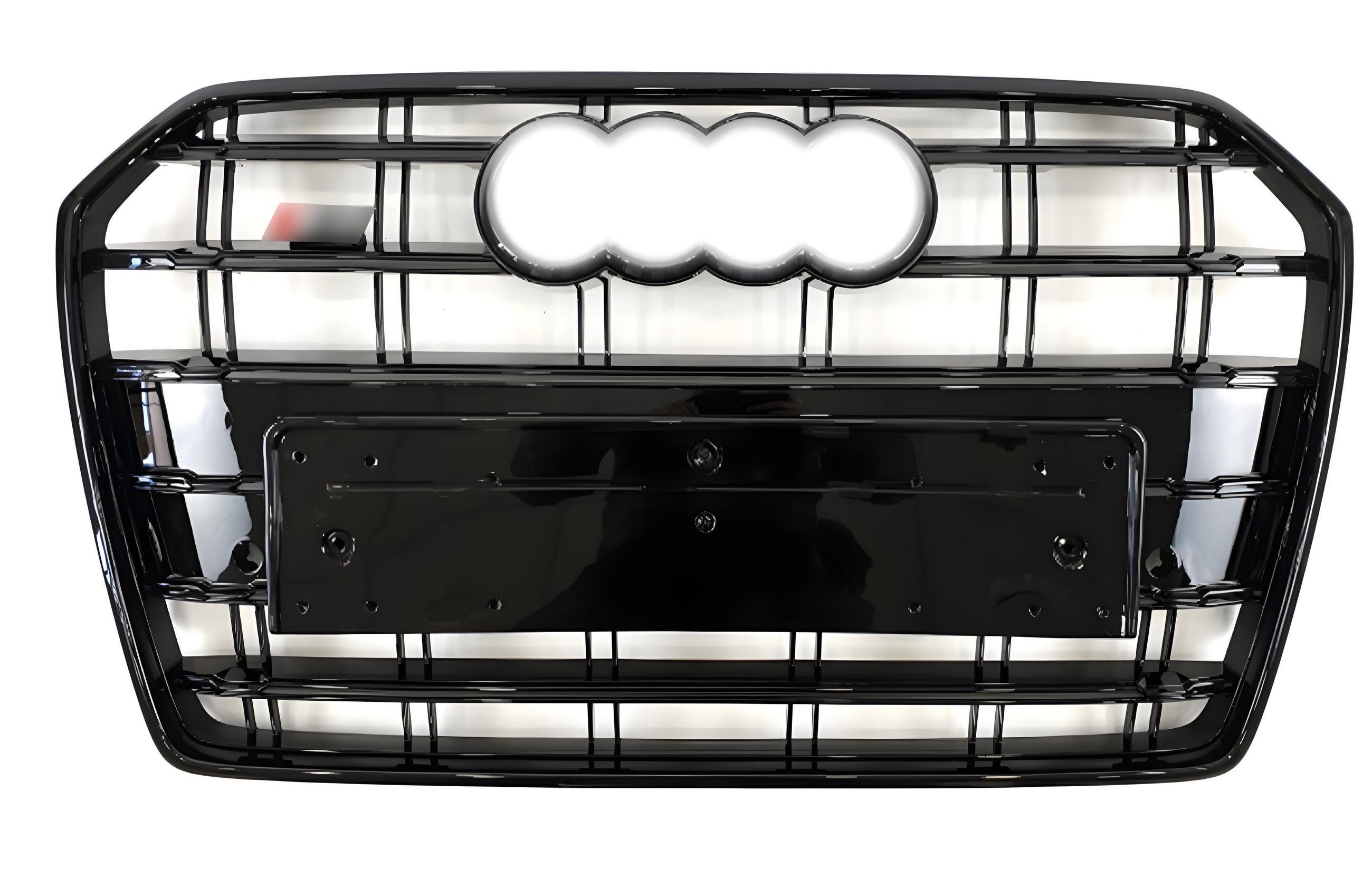 Передняя решетка S-Style 2014-2017 GT Tuning для Audi A6 C7 2011-2017 ABS Черный