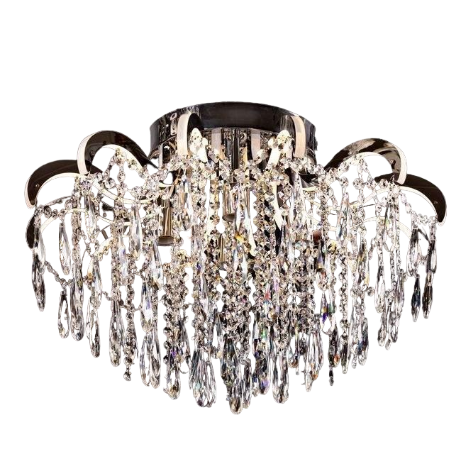 Люстра кришталева Свет SR-E1625/4+12 CR Класична з Led ріжками Хром Люстра кришталева Свет SR-E1625/4+12 CR Класична з Led ріжками Хром