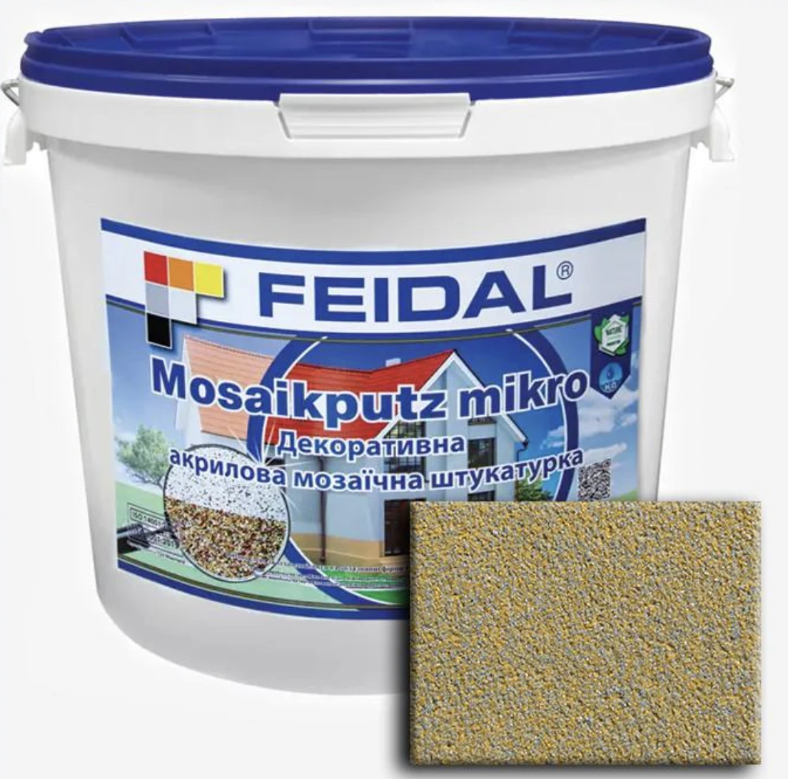 Декоративная штукатурка мозаичная акриловая Feidal Mosaikputz mikro M03 15 кг (1886455821) Декоративная штукатурка мозаичная акриловая Feidal Mosaikputz mikro M03 15 кг (1886455821)