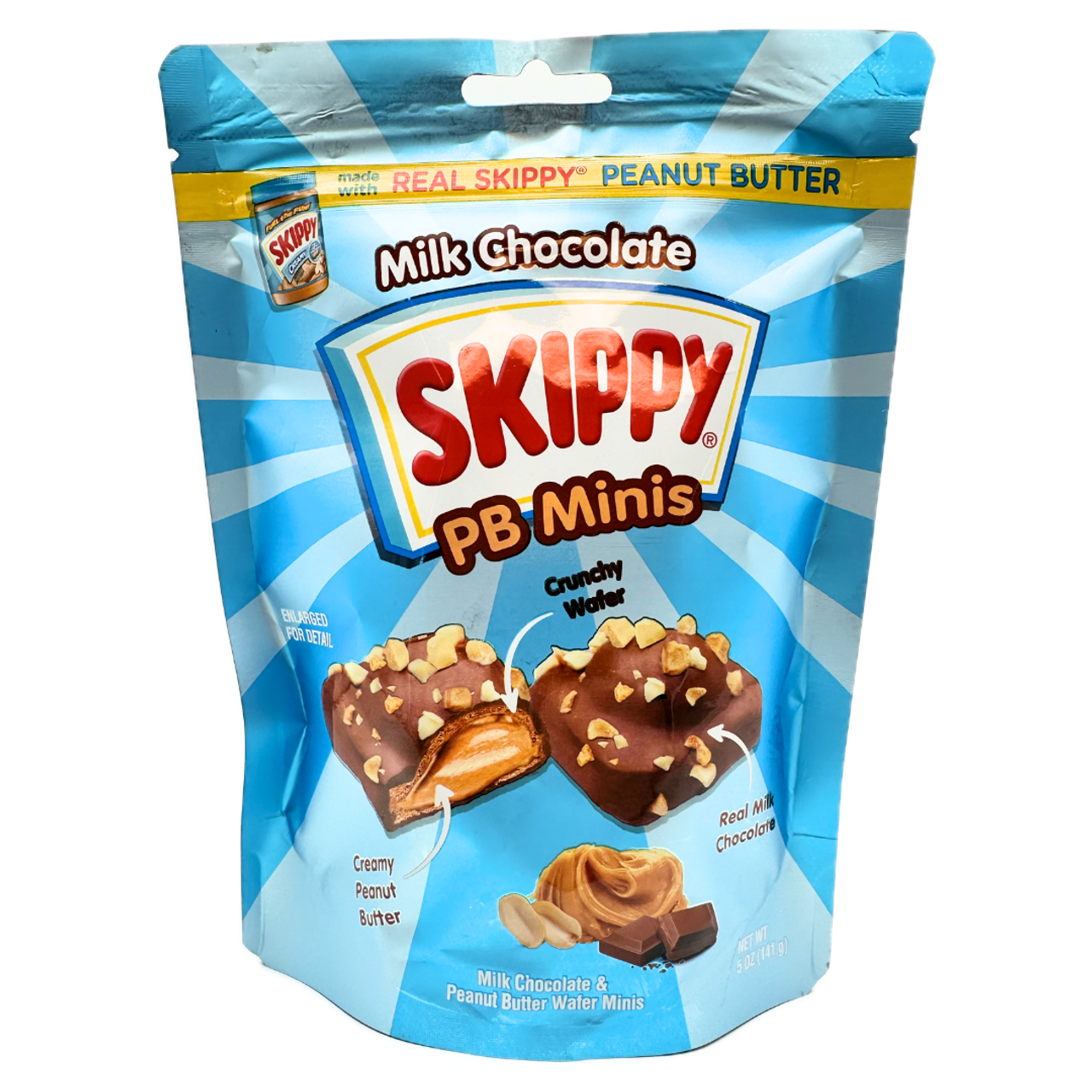 Цукерки Skippy PB Minis Milk Chocolate & Peanut Butter Snacks 141 г (2587469197)