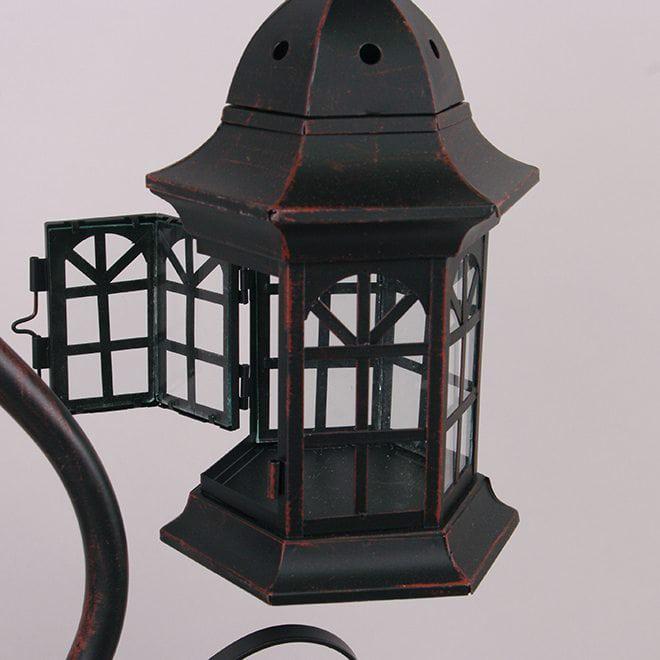 Подсвечник-фонарь Flora металлический 90 смКоричневый (39534) - фото 2 Подсвечник-фонарь Flora металлический 90 смКоричневый (39534) - фото 2