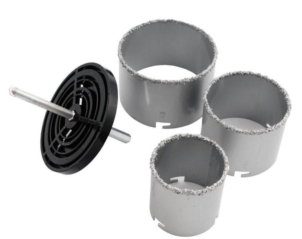 Набор фрез корончатых Miol корончатые с вольфрамовым напылением по бетону 67/83/103 мм 5 шт. (23919)