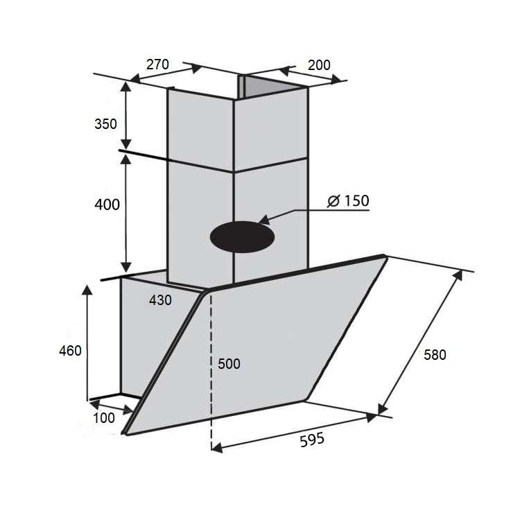 Вытяжка ELEGANT HE 6238 BL - фото 6