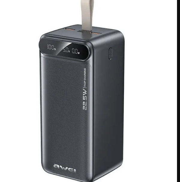 Повербанк Awei 50000 mah 22,5 W с быстрой зарядкой с 4 портами