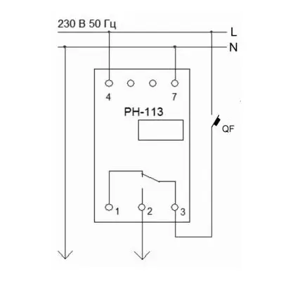 Реле защиты и контроля напряжения Novatek-Electro РН-113 - фото 2 Реле защиты и контроля напряжения Novatek-Electro РН-113 - фото 2