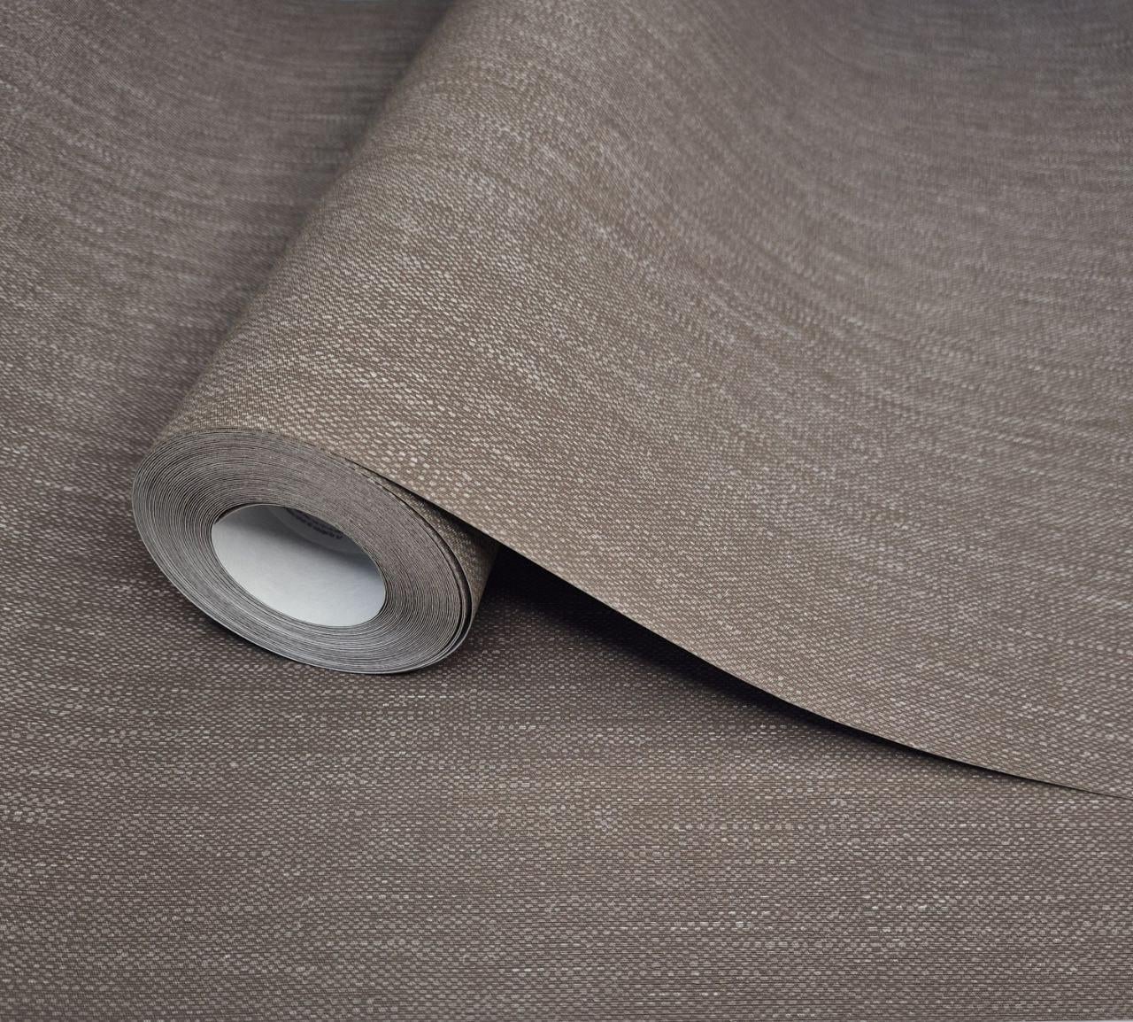 Обои виниловые Marburg с текстильной фактурой для гостиной,спальни,кухни,коридора 10x0,53 м Коричневый (59061)