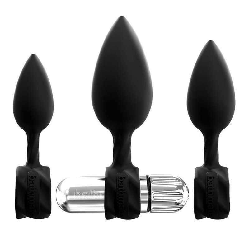 Набор анальных вибропробок Bathmate Anal Training Plugs VIBE 3 шт. (SO3360)