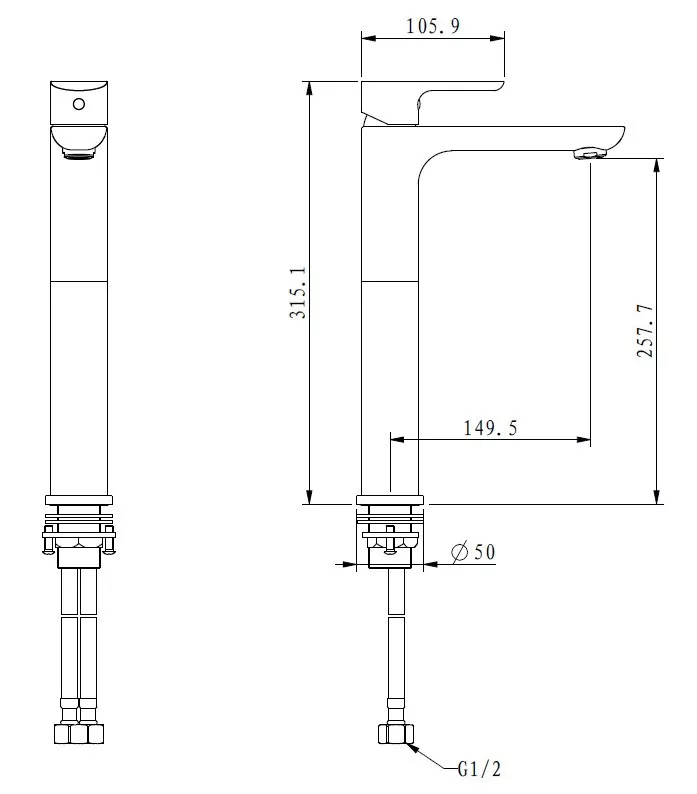 Смеситель для умывальника Gappo G1048-2 Белый/Хром (1034026) - фото 8 Смеситель для умывальника Gappo G1048-2 Белый/Хром (1034026) - фото 8