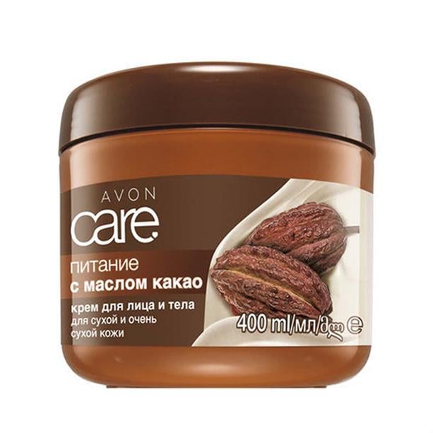 Крем для лица и тела Avon Care Питание с маслом какао 400 мл (AV22017)