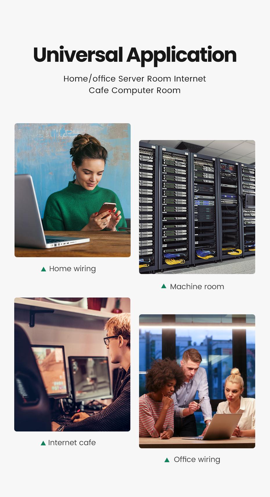 Интернет-кабель UGREEN Cat.8 U/FTP 40 Гбит/с 2000 МГц Lan RJ45 RJ 45 0,5 м Черный (10979) - фото 12 Интернет-кабель UGREEN Cat.8 U/FTP 40 Гбит/с 2000 МГц Lan RJ45 RJ 45 0,5 м Черный (10979) - фото 12