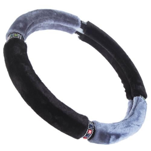 Чехол на руль VLOD-F93 БО мех M Black (69972)