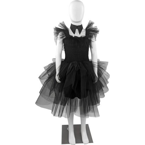 Платье Вэнздей Аддамс на балу детское Seta Decor 23-570BLK