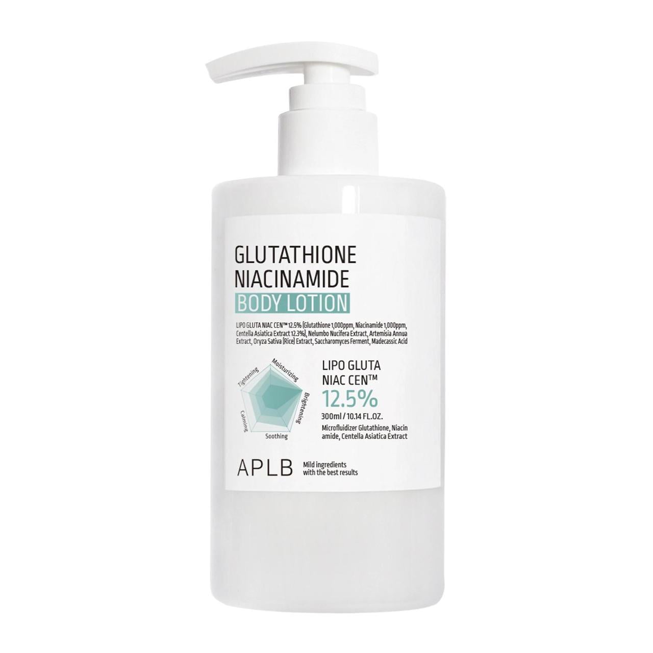 Лосьйон для тіла APLB Glutathione Niacinamide Body Lotion з глутатіоном та ніацинамідом 300 мл (37022163)