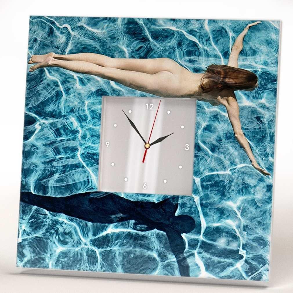 Часы настенные оригинальные WonderCloud русалка 260x260 мм (C00232)