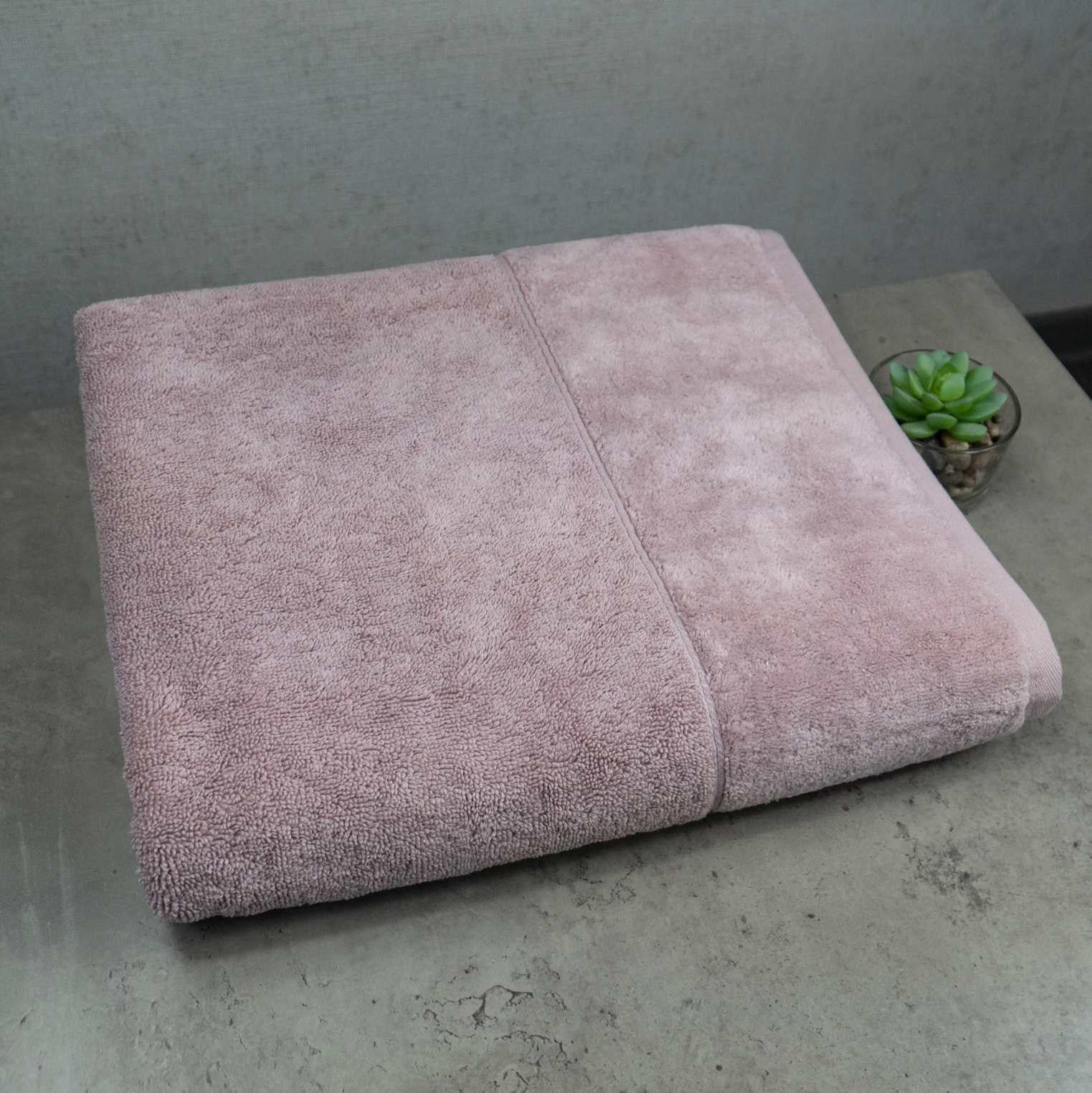 Полотенце банное махровое GM Textile Milado 550 г/м2 100x150 см Кремовый (550-milado-150-cream)