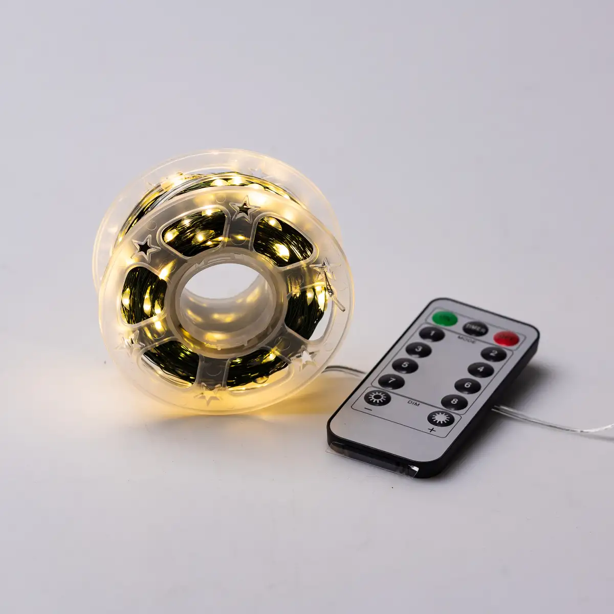 Гірлянда нитка GarlandoPro 500L50MGY Роса 500 LED 50 м з пультом від мережі Жовтий (118-107-500L50MGY)