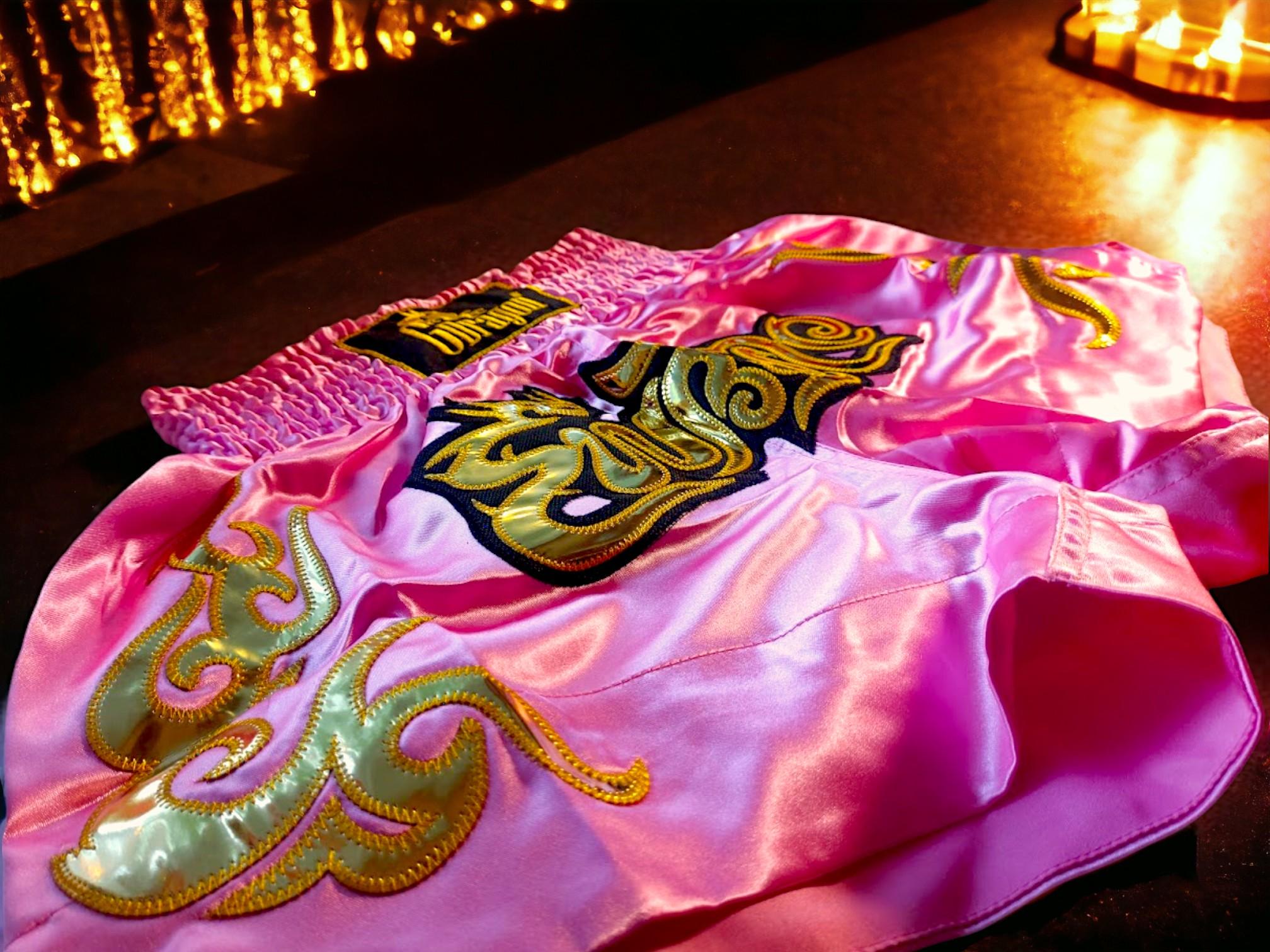 Шорти для тайського боксу GDragon Sport чоловічі Рожевий (4_1_M_2) - фото 2 Шорти для тайського боксу GDragon Sport чоловічі Рожевий (4_1_M_2) - фото 2