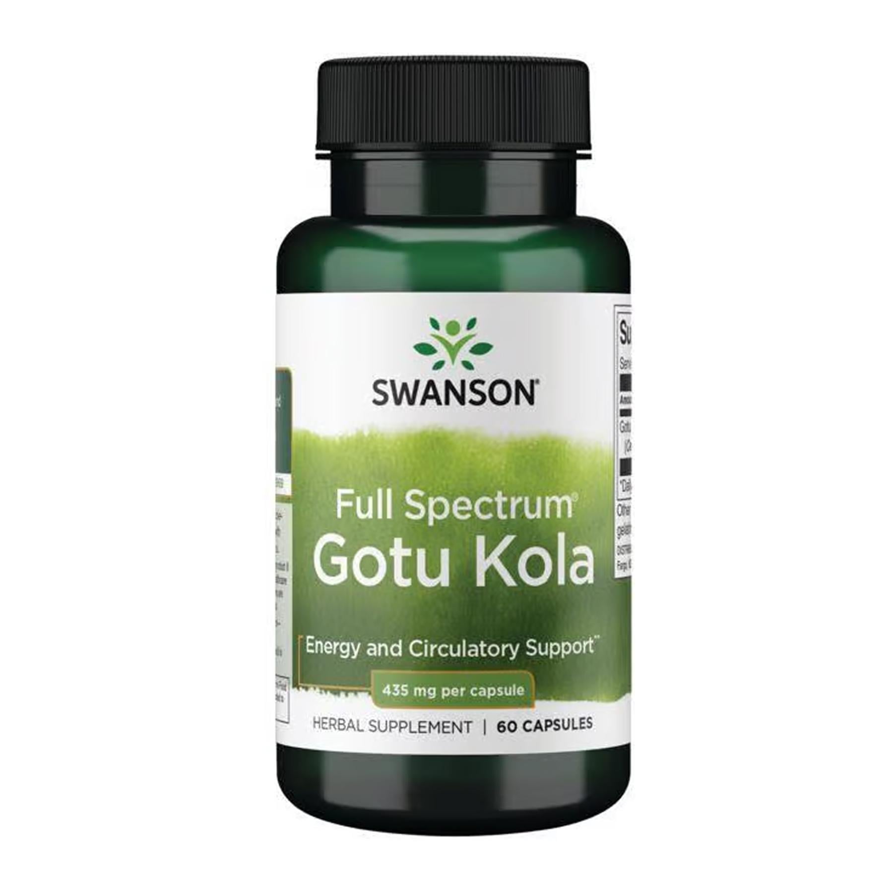 Готу кола Swanson Full Spectrum Gotu Kola 435 мг 60 caps