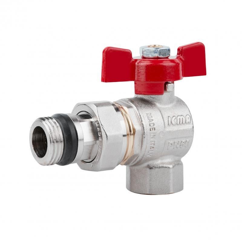 Кран шаровой ICMA FAR. ROSSA угловой №361 3/4" (SD00042358)