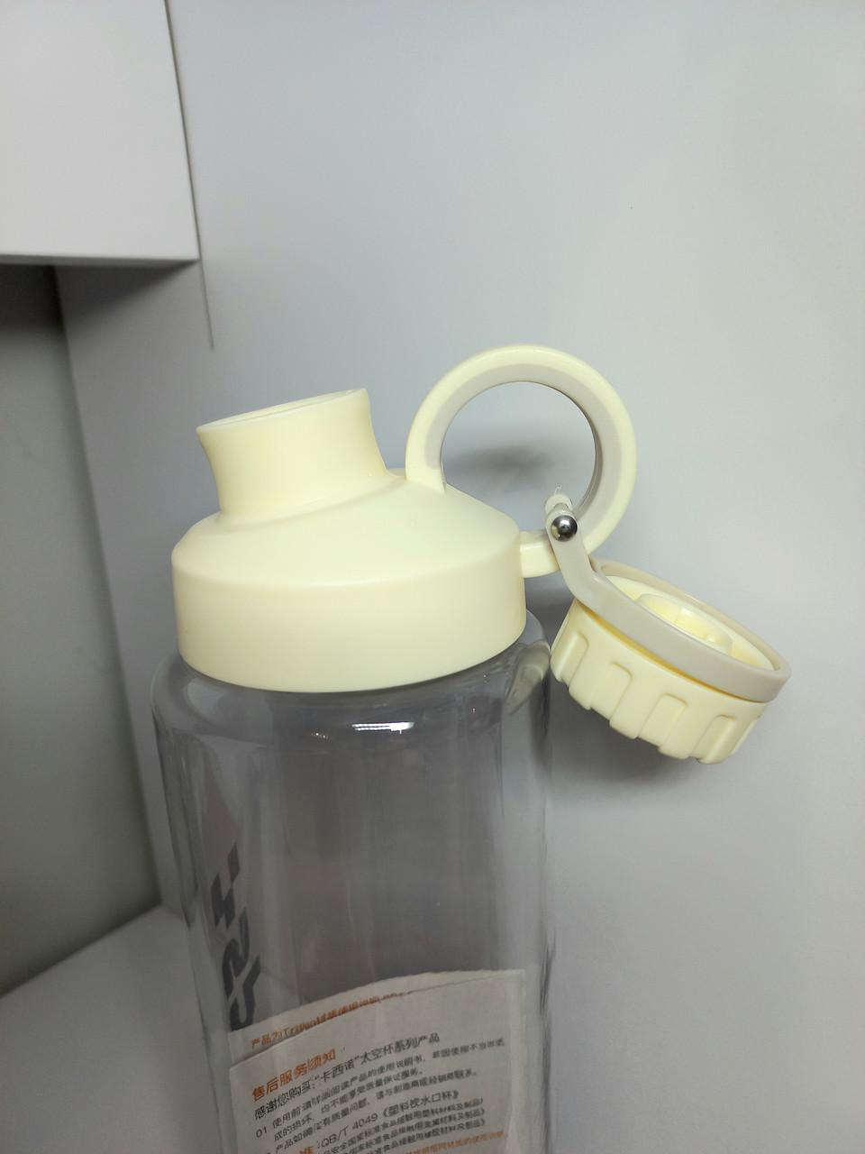 Пляшка спортивна для води Casno з ручкою 1 л Прозорий білий (2600702770) - фото 4 Пляшка спортивна для води Casno з ручкою 1 л Прозорий білий (2600702770) - фото 4