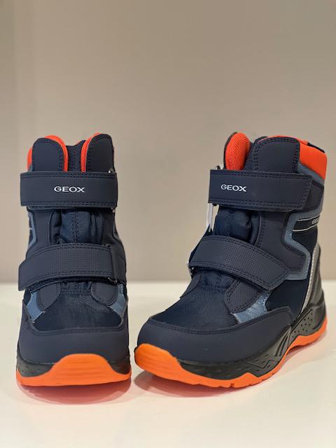 Ботинки зимние Geox J Sentiero р. EUR 32 Navy/Orange (10507154)