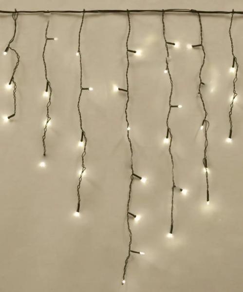 Гирлянда новогодняя Штора-дождик 120 LED 3х0,7 м Белый теплый Гирлянда новогодняя Штора-дождик 120 LED 3х0,7 м Белый теплый