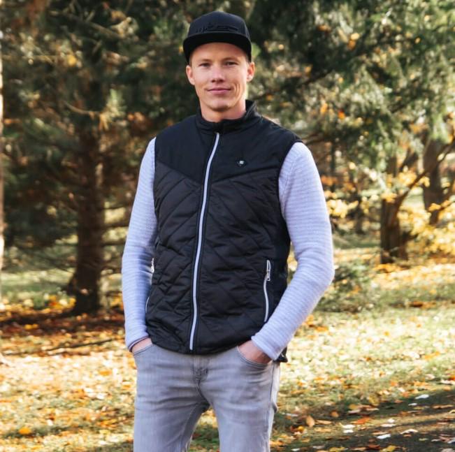 Жилет мужской inSPORTline WARMhim с подогревом XXL Черный (308133)