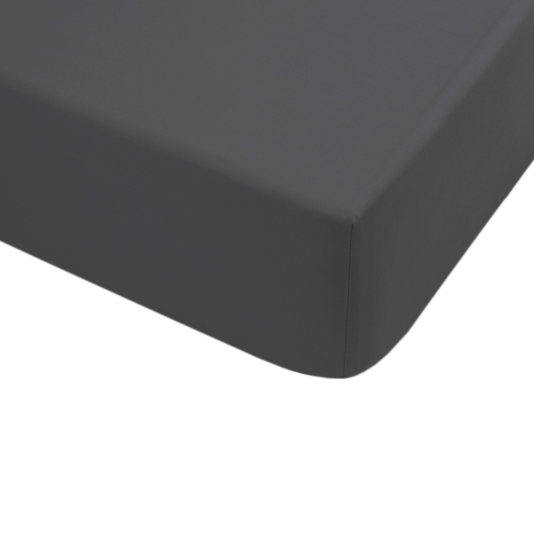 Простынь на резинке с наволочками Lotus Home Leona Premium сатин 160x200/50x70 см 2 шт. Антрацитовый (svt-2000022335737) - фото 2