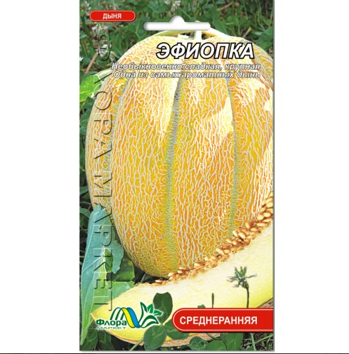 Семена дыни Эфиопка среднеранняя крупная 2 г (26699)