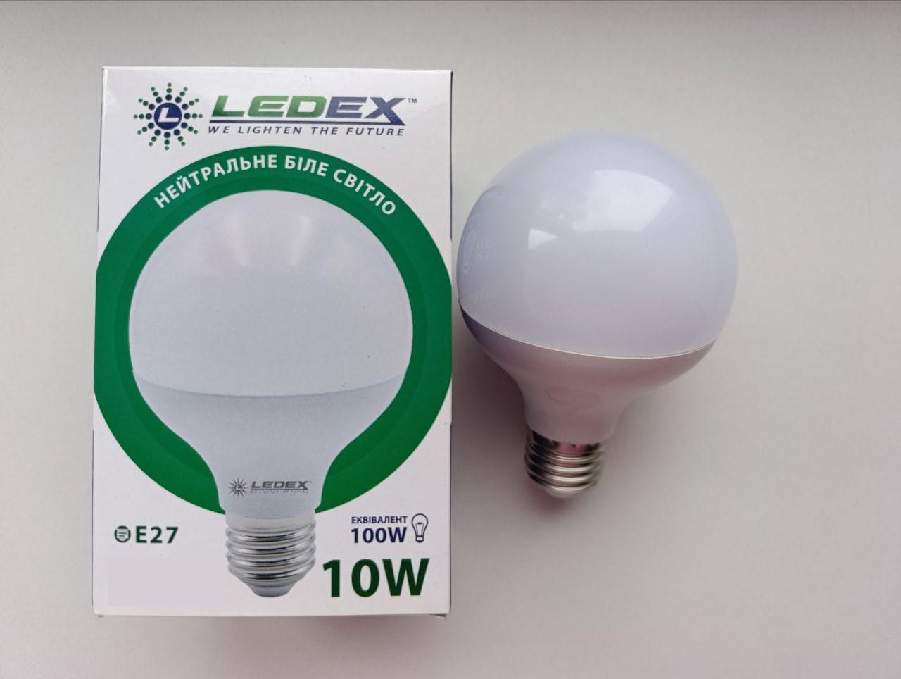 Світлодіодна лампа-куля 10 Вт Е27 80 мм Білий (31055029)