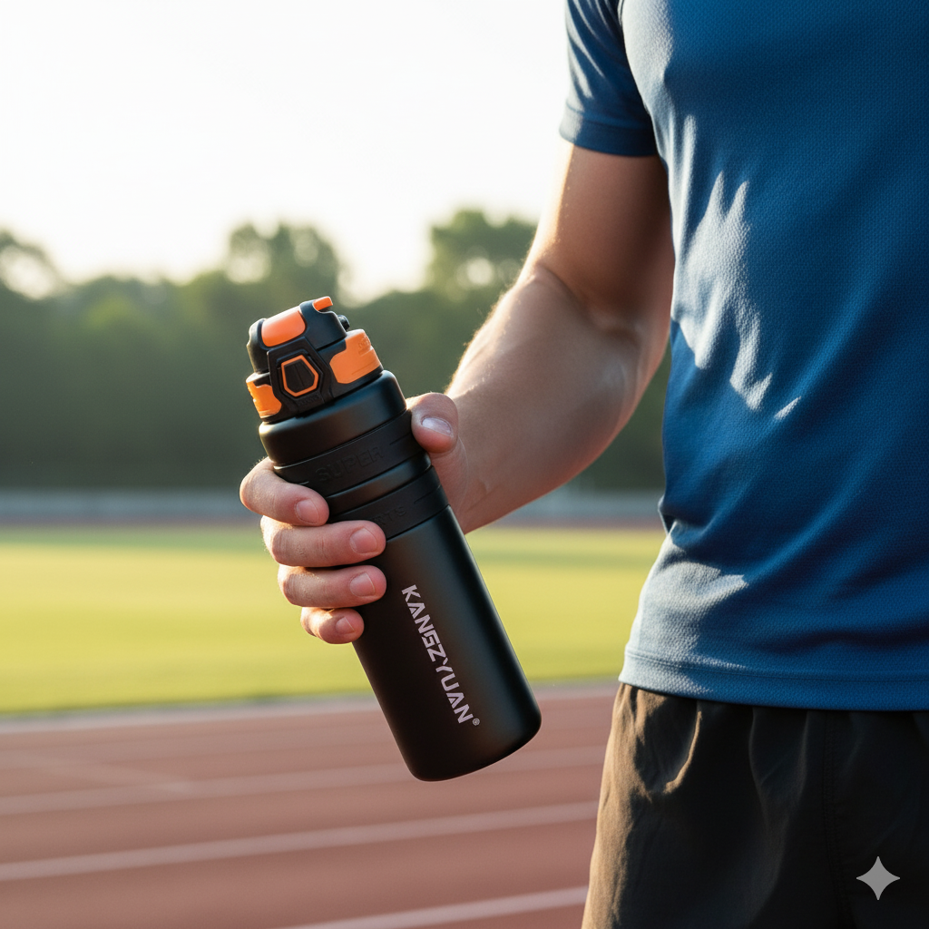 Термос бутылка из нержавеющей стали KANGZYUAN с двойной стенкой вакуумный 800 мл Черный (2466153598) - фото 8 Термос бутылка из нержавеющей стали KANGZYUAN с двойной стенкой вакуумный 800 мл Черный (2466153598) - фото 8