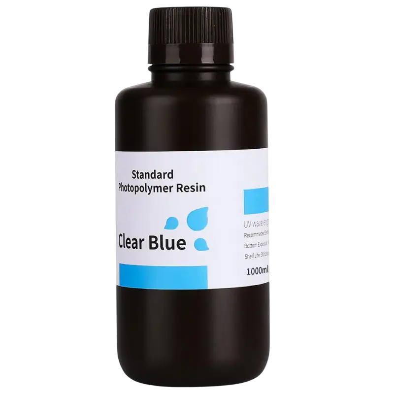 Фотополімерна смола для 3D-друку ELEGOO Standard Resin 1 кг Прозоро-синій (33734306)