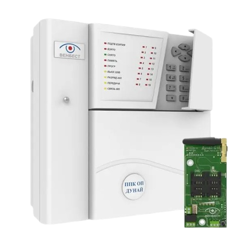 Устройство индикации и управления TIRAS совмещено с клавиатурой Дунай-16/32/Дунай-G1R ФБ GPRS Белый (5c524642)