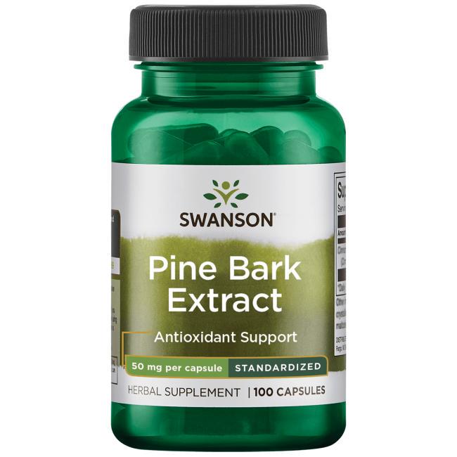 Пикногенол Swanson Pine Bark Extract Standardized 50 мг 100 Caps