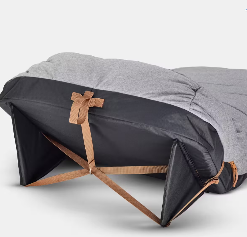 Мішок спальнийQuechua для кемпінгу 2в1 200x70х8 см Сірий - фото 10