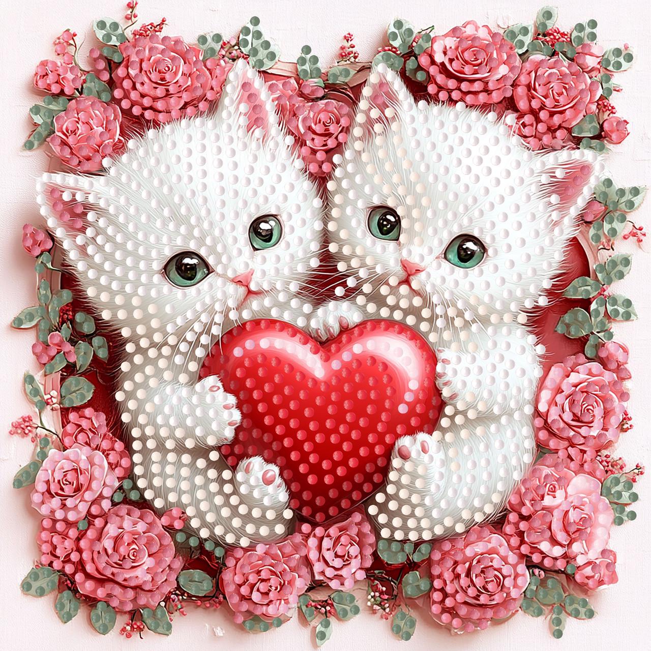 Алмазна мозаїка Strateg Мурлики на паперовій основі 18х18 см (ZAV1818-27)