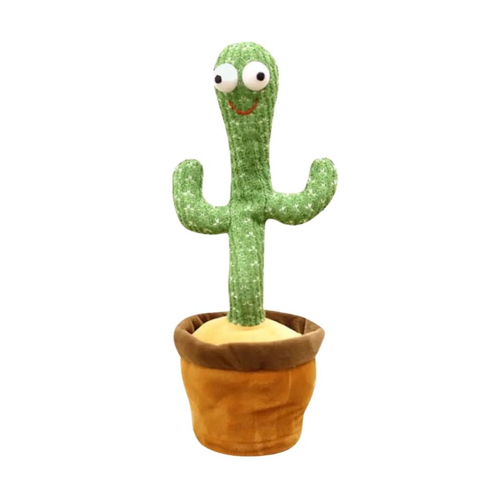 Кактус-повторюшка співаючий та танцюючий з підсвічуванням плюшевий (107.20)