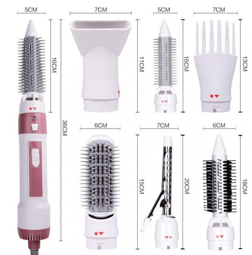 Стайлер-фен для укладки волос Gemei GM-4836 1200 Вт Розовый (2104618631) - фото 10 Стайлер-фен для укладки волос Gemei GM-4836 1200 Вт Розовый (2104618631) - фото 10