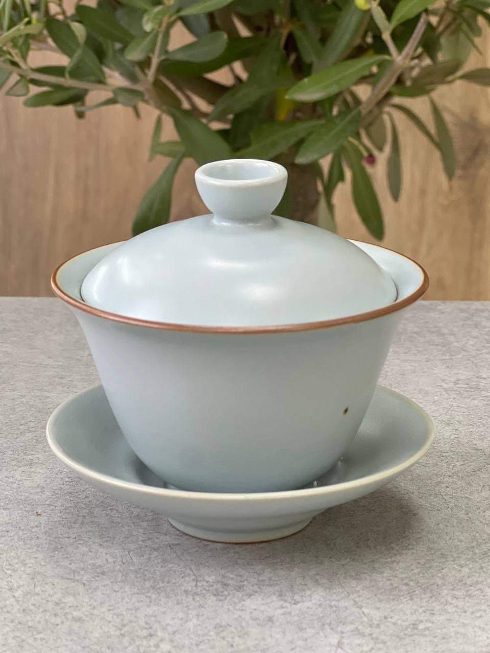 Гайвань порцелянова для чайної церемонії 170 мл Блакитний (OS-TC032-3) - фото 2