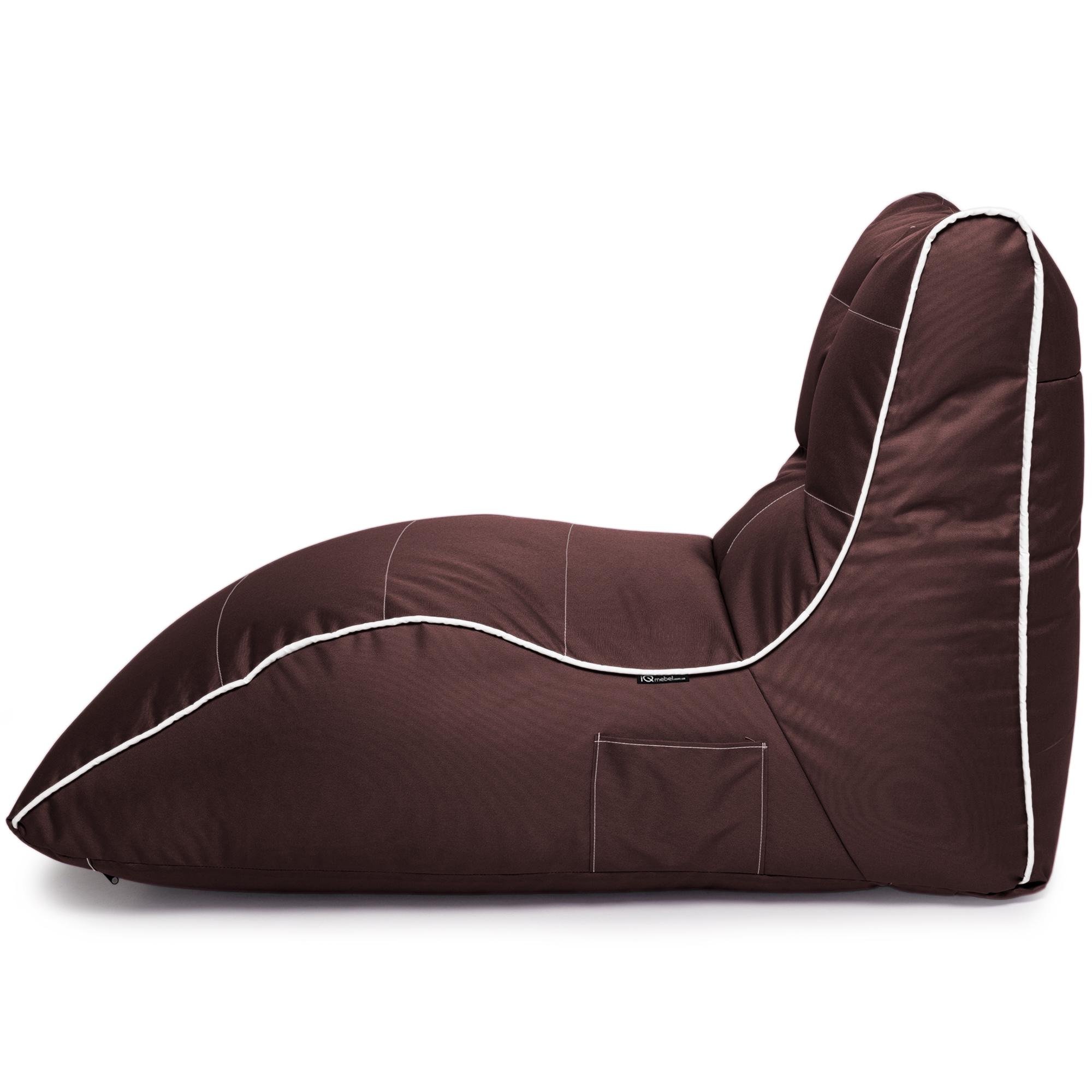 Кресло-мешок iQmebel Лежак 80х125 см оксфорд Коричневый - фото 2