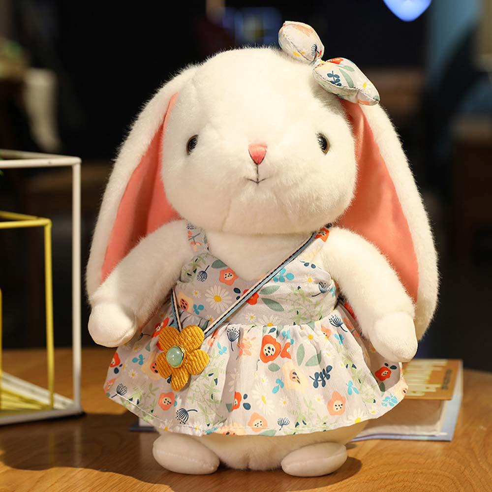 Мягкая игрушка Кролик в сером платье (NR0188_2) - фото 2