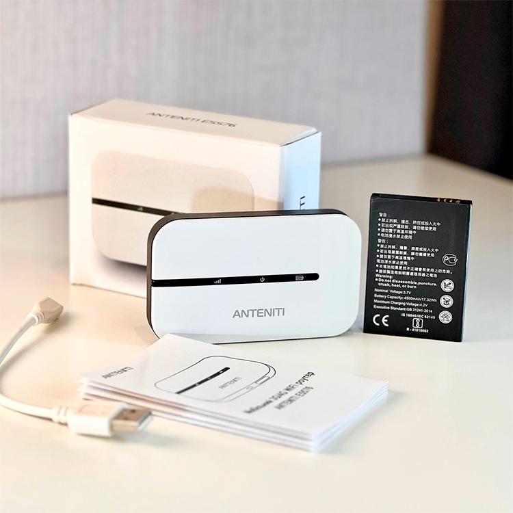 Роутер мобильный 4G Wi-Fi ANTENITI E-5576 с мощной батареей 4500 mAh (049) - фото 5