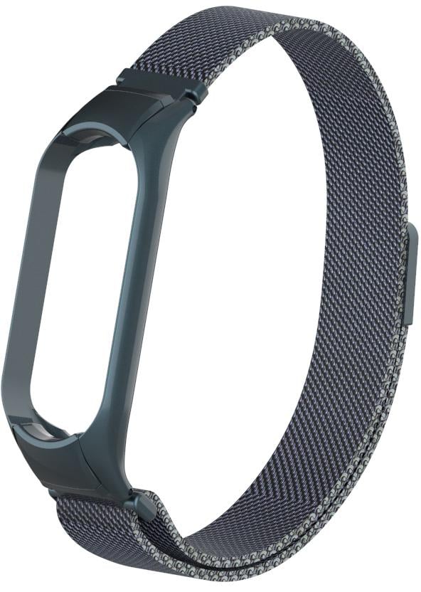 Ремінець Міланська петля Milano Mesh для Mi Band 5/6 Graphite (15945-40)