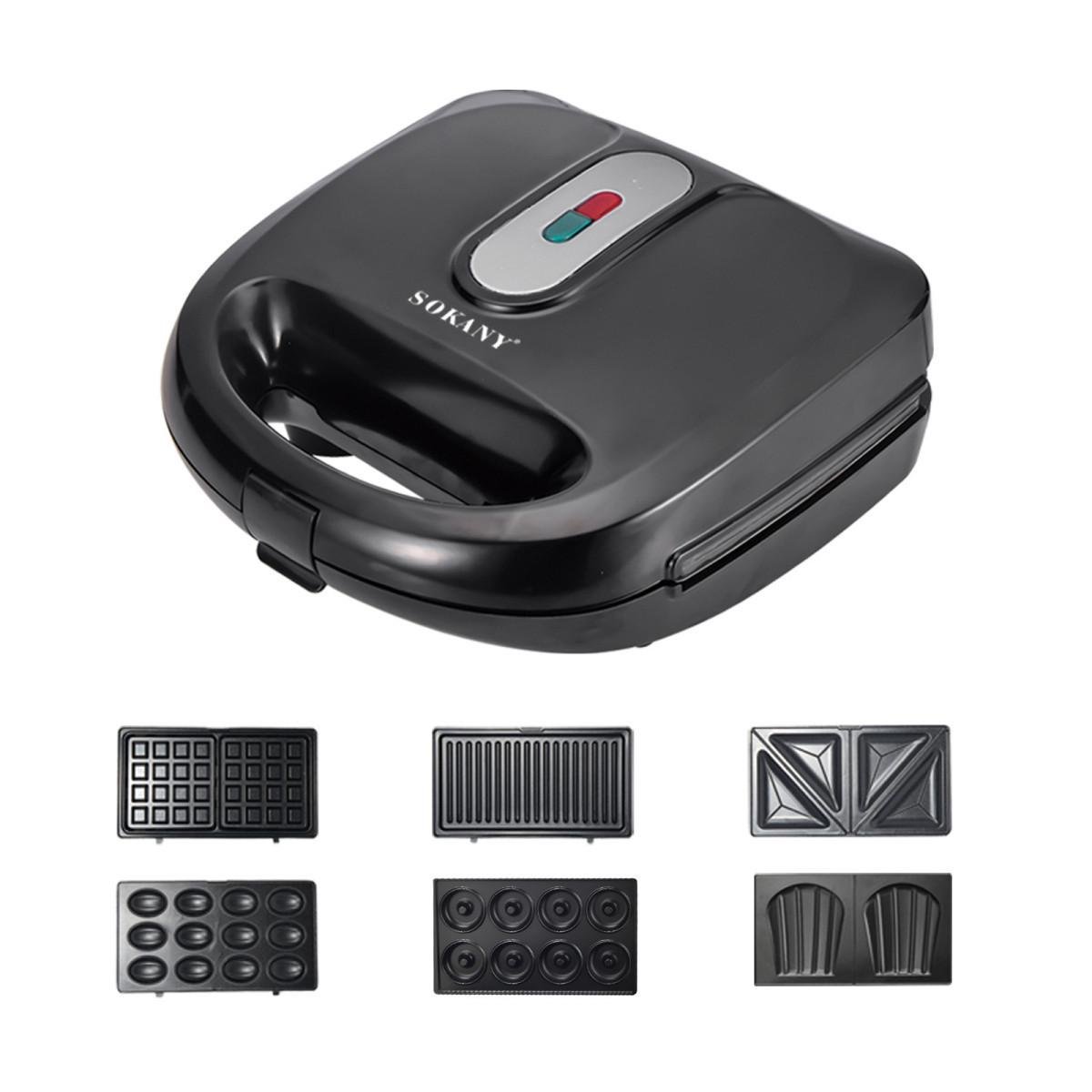 Мультипекарь Sokany SK-908 6 в 1 750 Вт