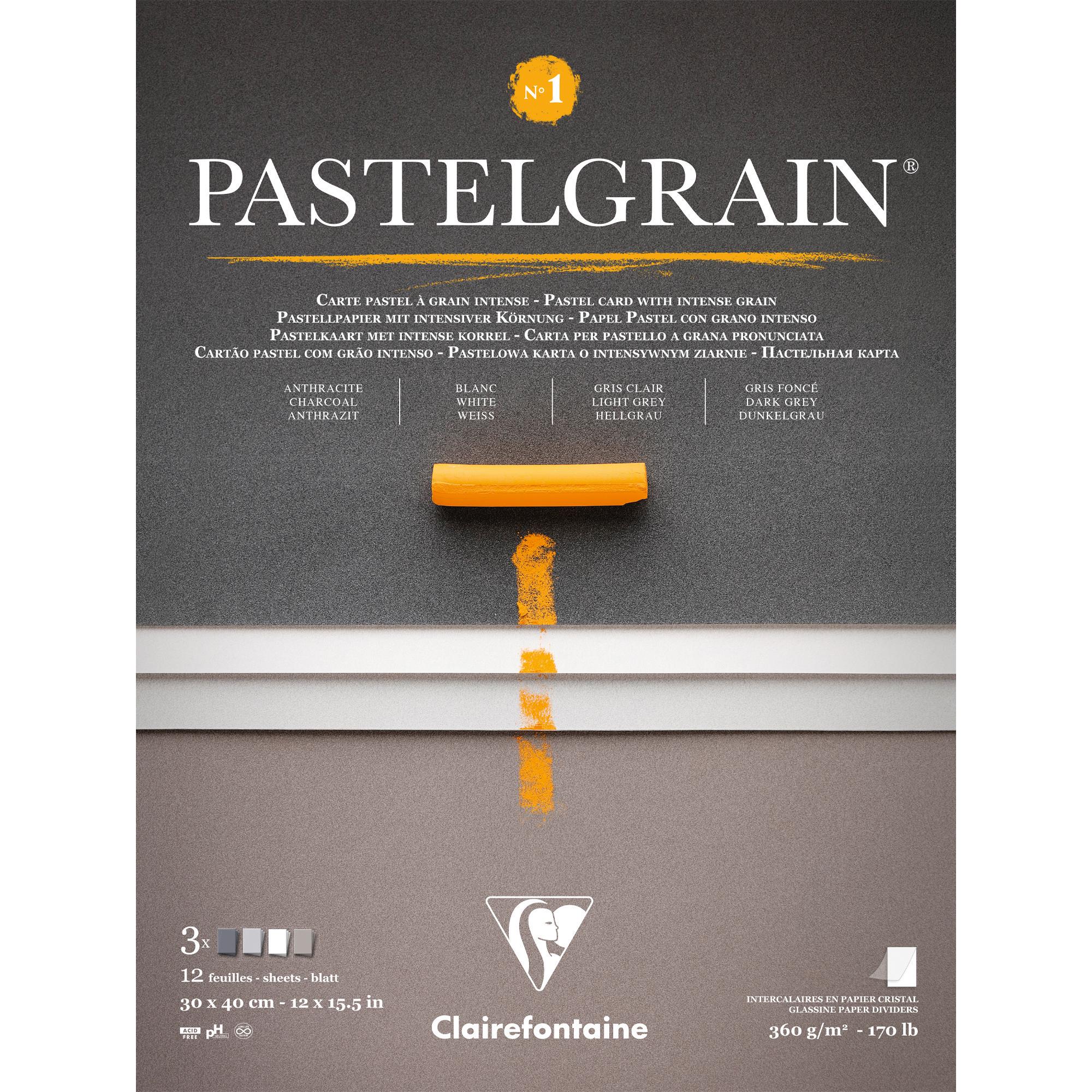 Папір для пастелі Clairefontaine PastelGrain №1 30х40 см 12 аркушів (976059C) Папір для пастелі Clairefontaine PastelGrain №1 30х40 см 12 аркушів (976059C)