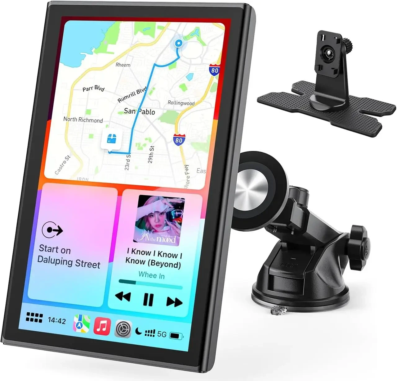 GPS-навігаційний екран для автомобіляAvylet RC08 CarPlay бездротовий 7'' (32131960)