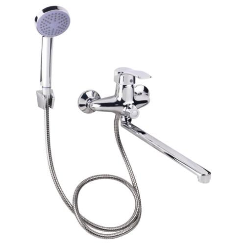 Змішувач для ванни Lidz Anny 005 з поворотним виливом та душовою гарнітурою k40 Chrome (LDANN005CRM35120)