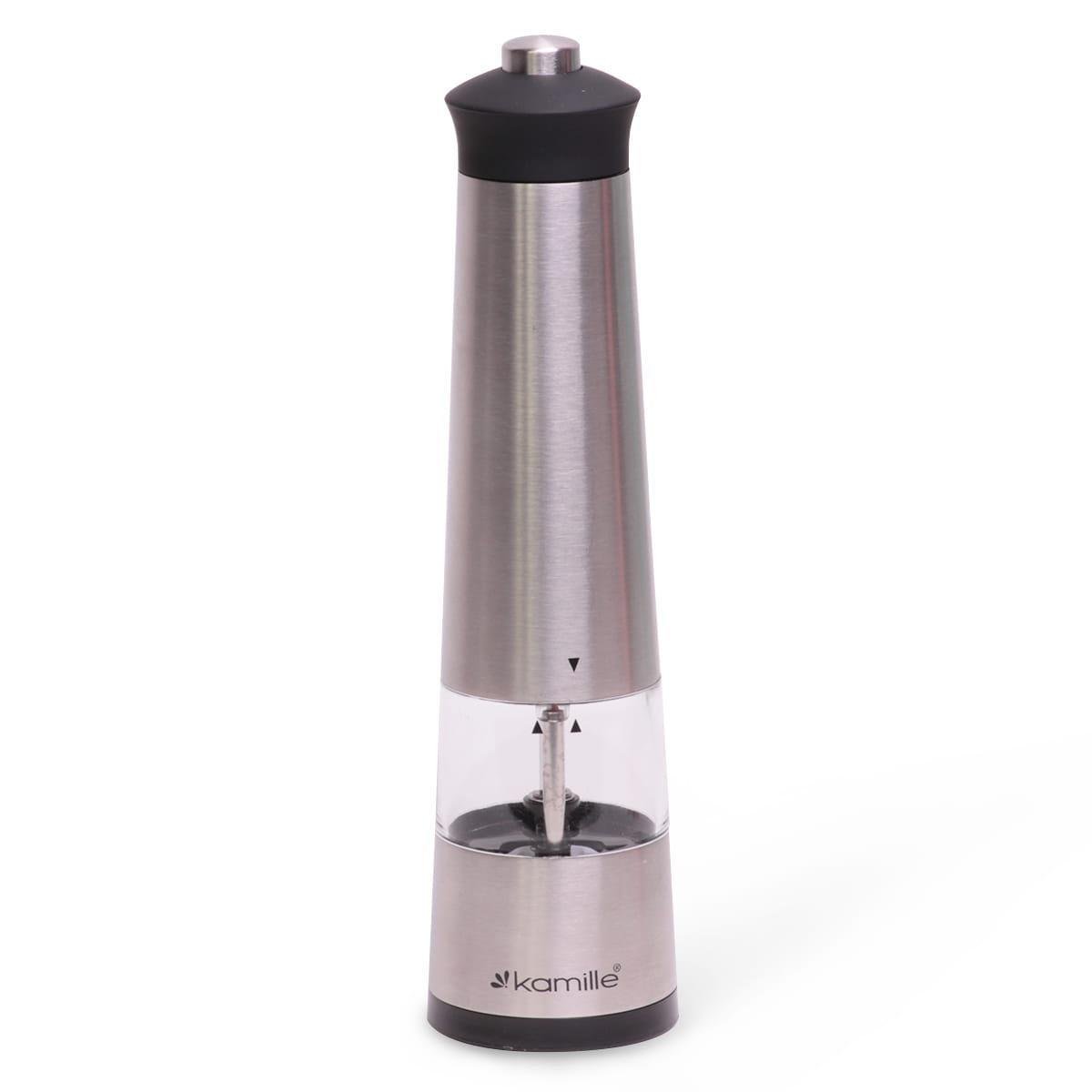 Мельница для перца и соли электрическая Kamille 22,5х5,8 см (КМ-7028)