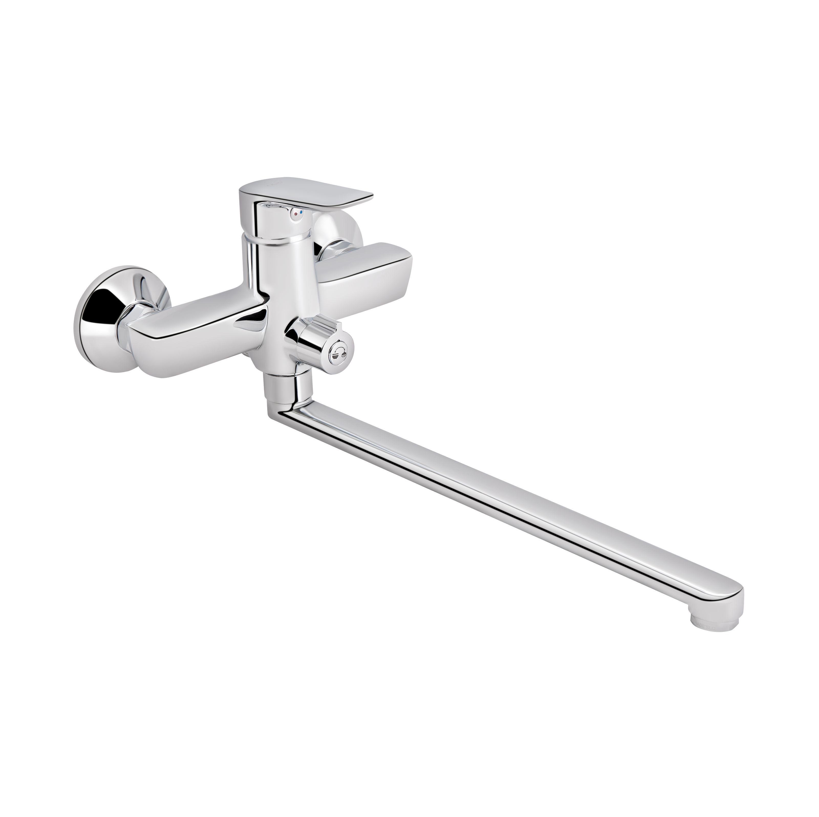 Смеситель для ванны Q-tap Leo QTLEO3262102GC однорычажный Хром (124883)