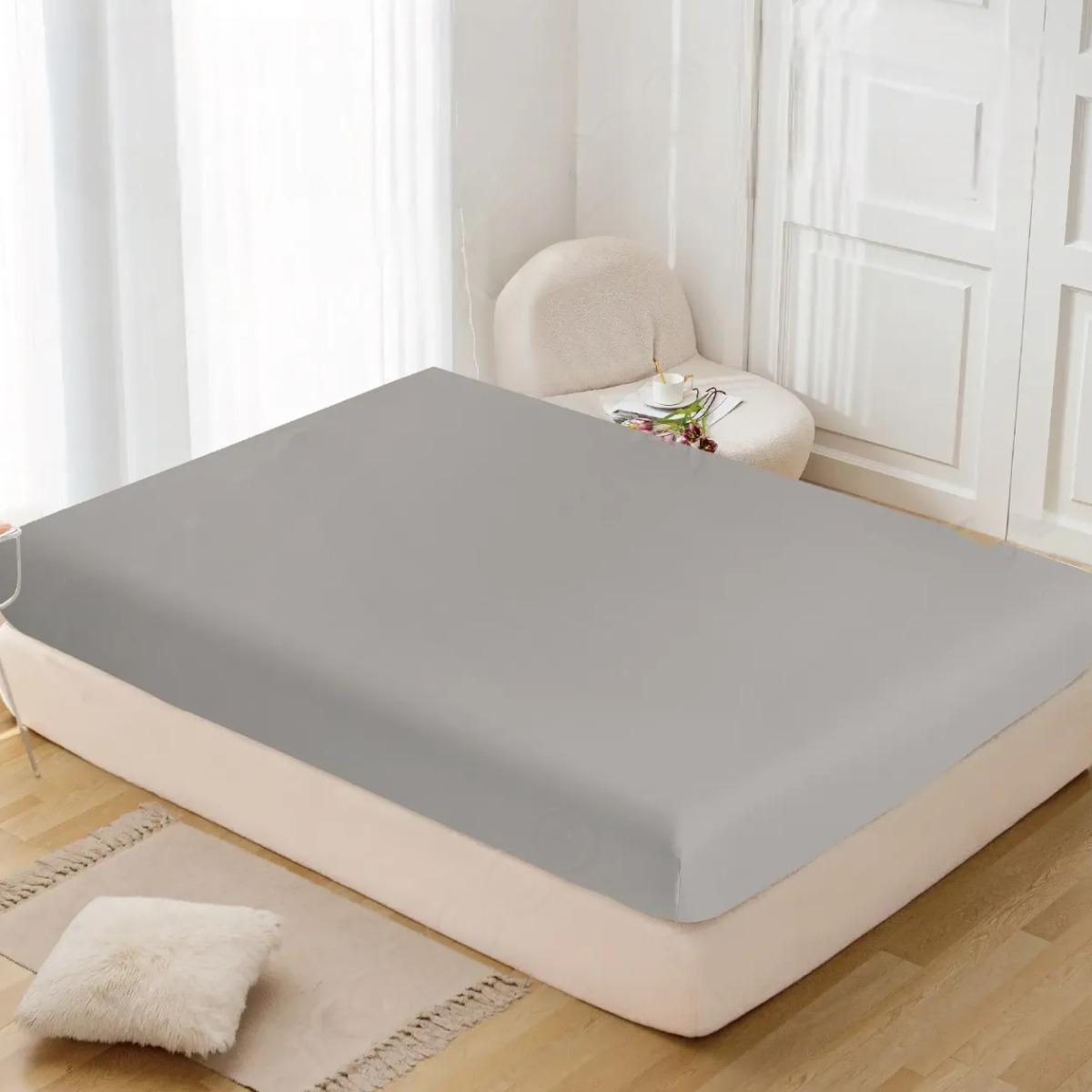 Простынь на резинке Koloco 160x200/25 см Серый (00000038652)